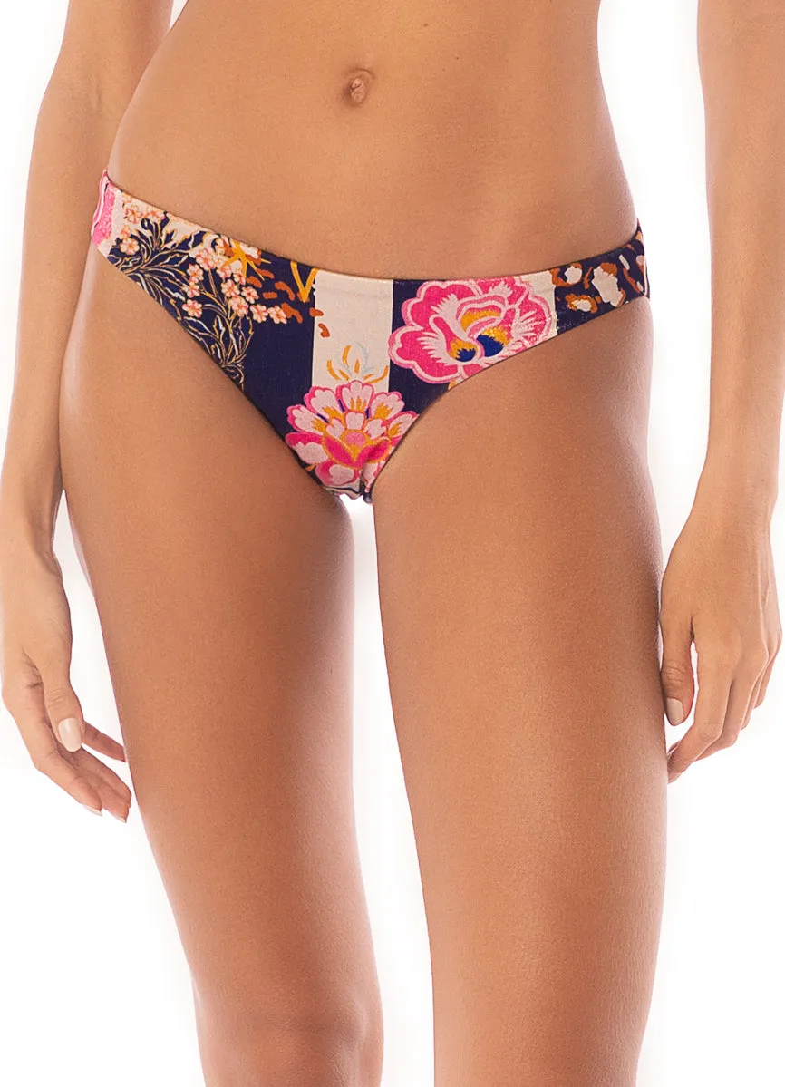 Maaji Patchwork Rose Flirt Low Rise Thin Side Bikini Bottom sold by Maaji product image thumbnail 3