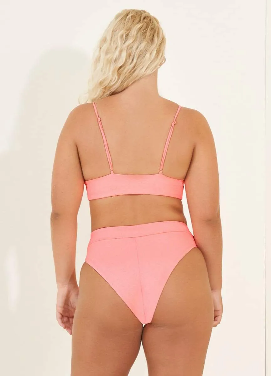 Maaji Coral Peony Shine Long Line Triangle Bikini Top sold by Maaji product image thumbnail 4