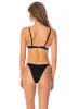 Maaji Midnight Ash Micro Midi Regular Rise Single Strap Bikini Bottom sold by Maaji