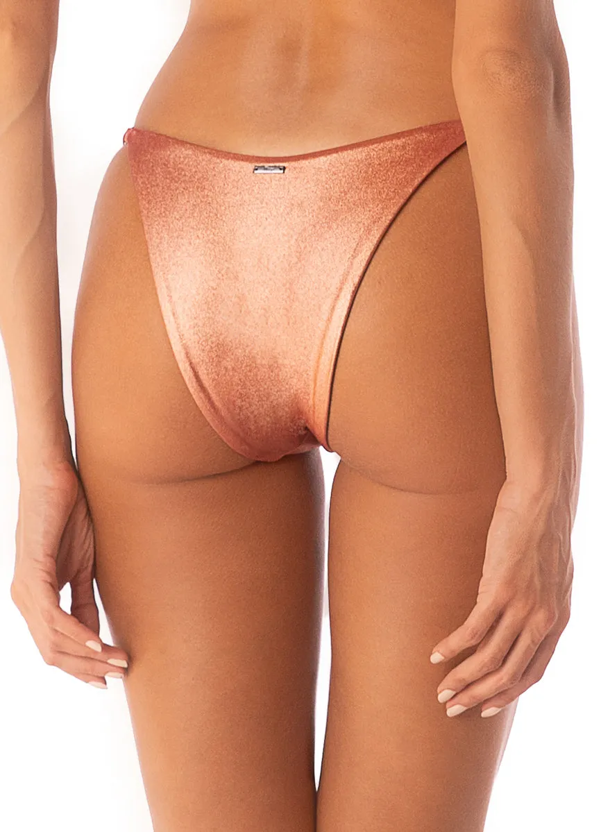 Maaji Rust Copper Micro Midi Regular Rise Single Strap Bikini Bottom sold by Maaji product image thumbnail 4