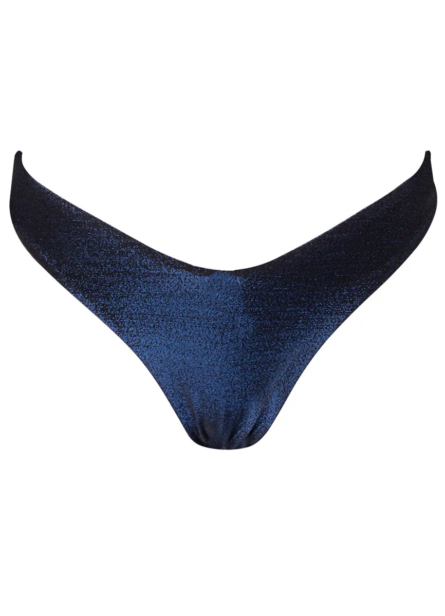 Maaji Midnight Blue Splendour Regular Rise Thin Side Bikini Bottom sold by Maaji product image thumbnail 5