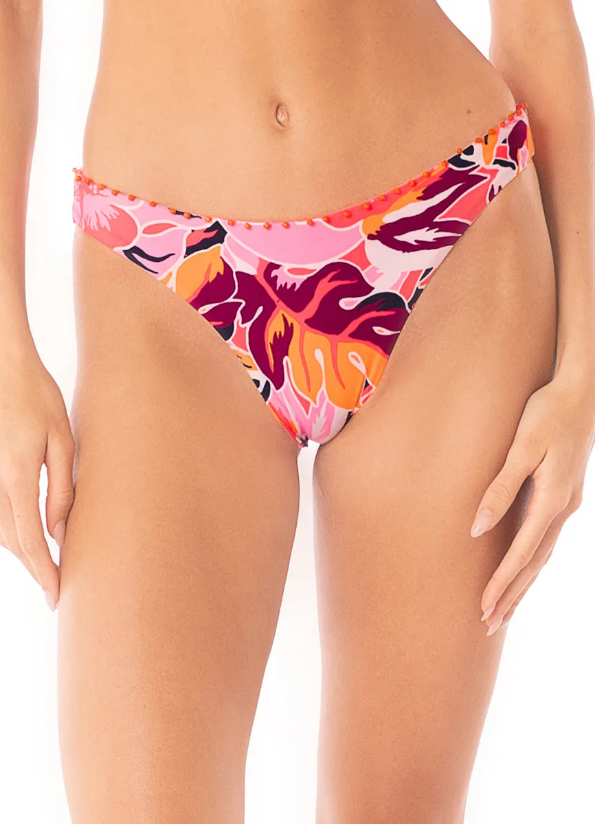 Maaji Coral Leafy Sublimity Regular Rise Classic Bikini Bottom sold by Maaji product image thumbnail 3