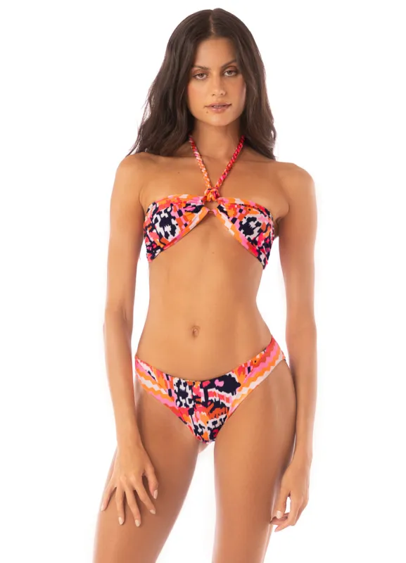 Maaji Prism Cat Jill Ring Bandeau Bikini Top sold by Maaji