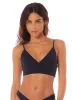 Maaji Blue Deep Criss Cross Triangle Long Line Bikini Top sold by Maaji