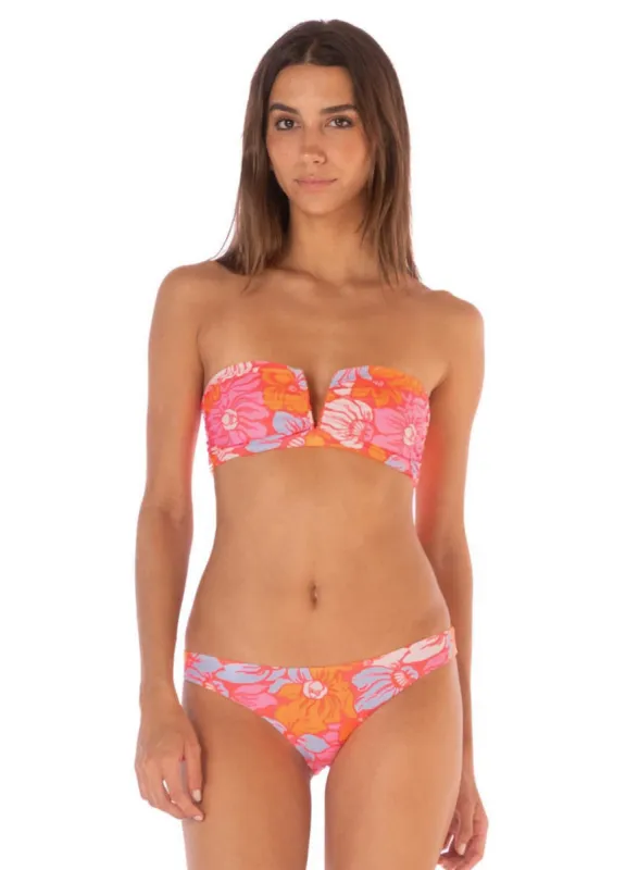 Maaji Flower Scape Flicker Strapless Bandeau Bikini Top sold by Maaji