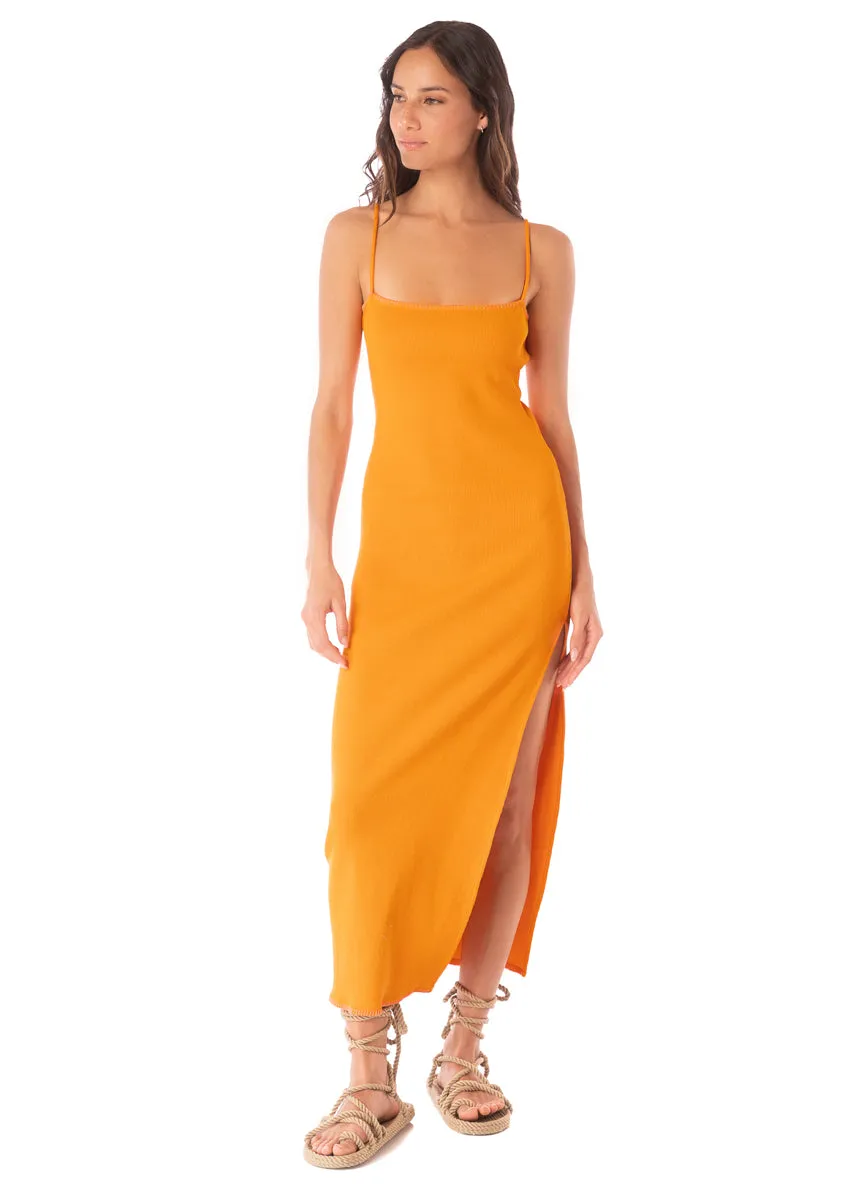 Maaji Neon Orange Lucca Long Dress sold by Maaji
