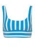 Maaji Azure Stripes Donna Bralette Long Line Bikini Top sold by Maaji