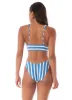 Maaji Azure Stripes Donna Bralette Long Line Bikini Top sold by Maaji
