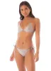 Maaji Smokey Silver Balminess Fixed Triangle Bikini Top sold by Maaji