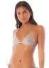 Maaji Smokey Silver Balminess Fixed Triangle Bikini Top sold by Maaji