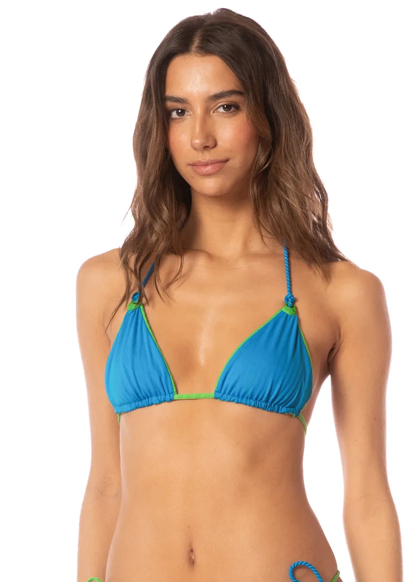 Maaji Mojito Green Balmily Sliding Triangle Bikini Top sold by Maaji product image thumbnail 3