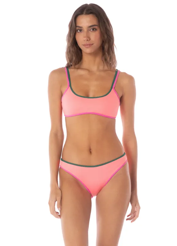 Maaji Strawberry Breeze Islay Sporty Bralette Bikini Top sold by Maaji