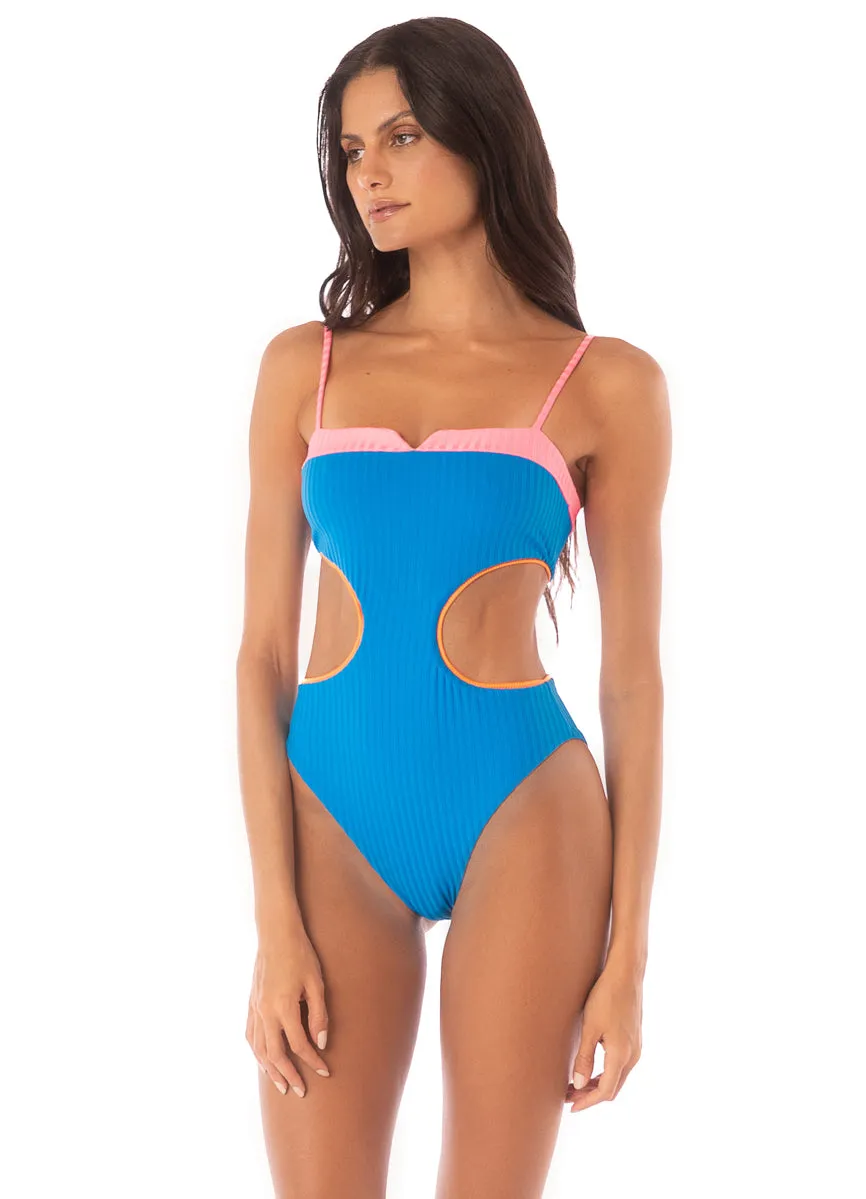 Maaji Ocean Blue Maui Cut Out One Piece sold by Maaji