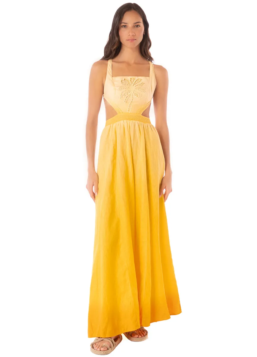 Maaji Boho Sunrise Canary Long Dress sold by Maaji