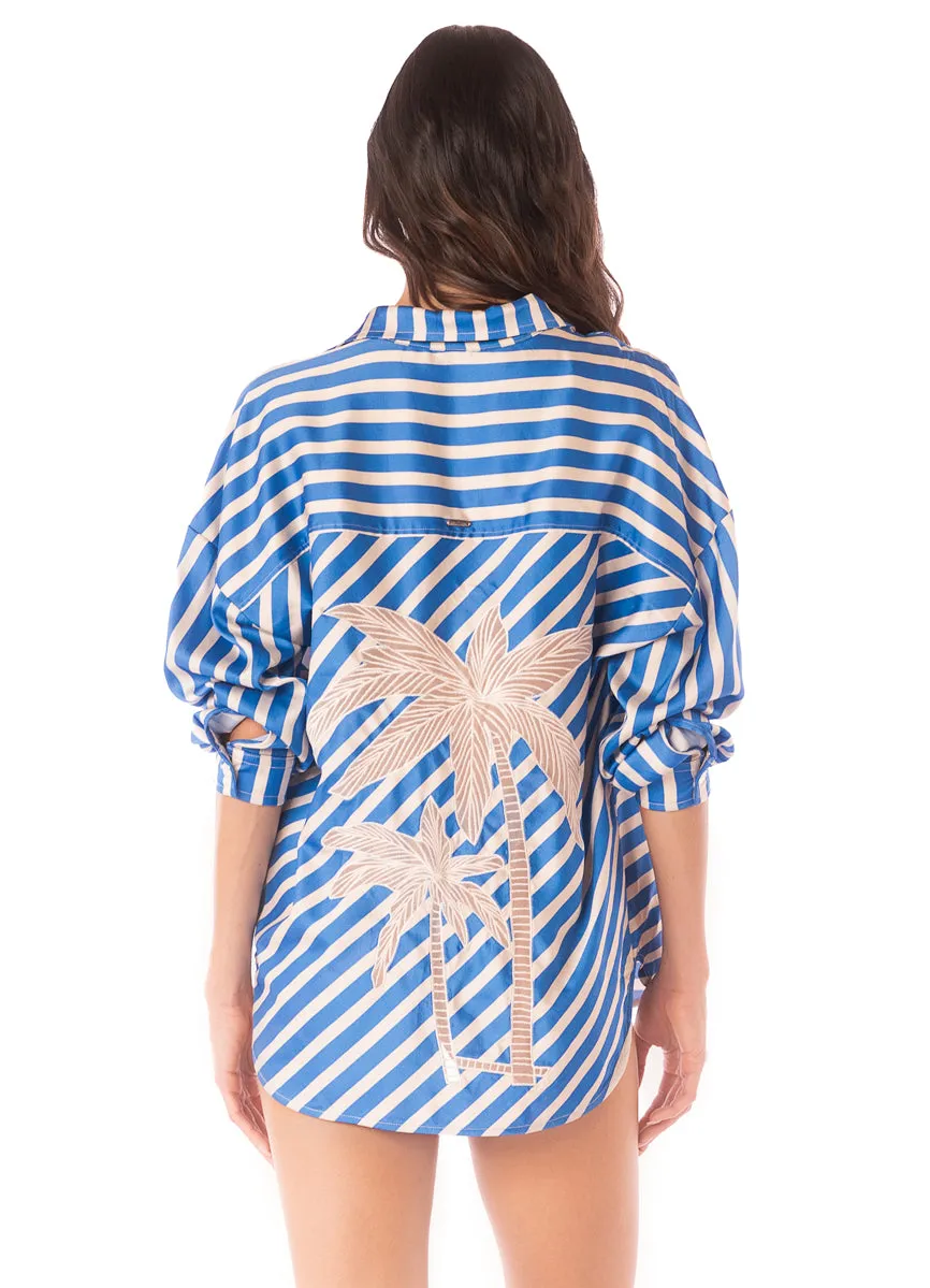 Maaji Azure Stripes Manele Long Shirt sold by Maaji product image thumbnail 4