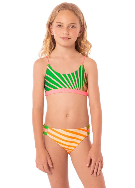Maaji Sunrise Colada Flowers Girls Bikini Set sold by Maaji