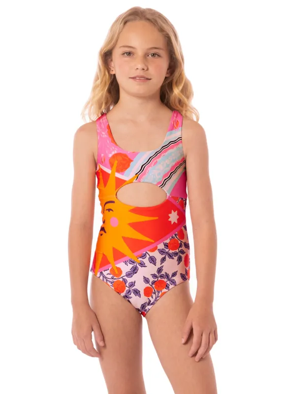 Maaji Sundance Pink Confetti Girls One Piece sold by Maaji