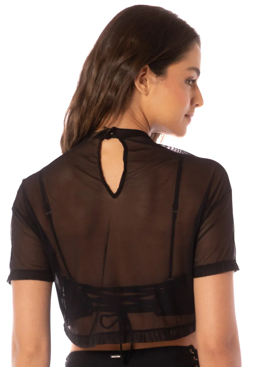 Maaji Onyx Black Free Beachwear Crop Top sold by Maaji product image thumbnail 5