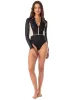 Maaji Onyx Black Cardiness Signature Cut Surf One Piece sold by Maaji