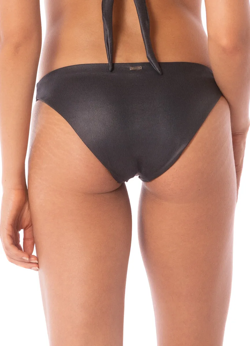 Maaji Onyx Black Flirt Low Rise Thin Side Bikini Bottom sold by Maaji product image thumbnail 4