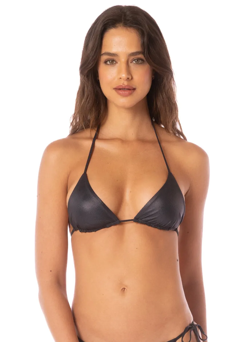 Maaji Onyx Black Balmy Sliding Triangle Bikini Top sold by Maaji product image thumbnail 5