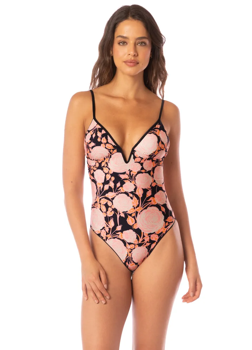 Maaji Onyx Black Parady Signature Cut V Wire One Piece sold by Maaji product image thumbnail 3