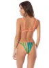 Maaji Striped Mule Rewind Fixed Triangle Bikini Top sold by Maaji