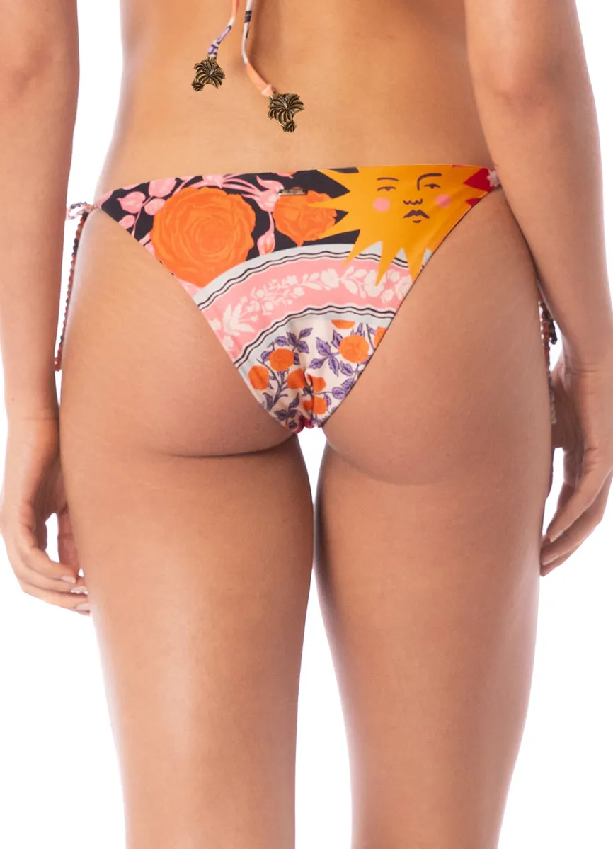 Maaji Sundance Pink Sunning Low Rise Tie Side Bikini Bottom sold by Maaji product image thumbnail 4