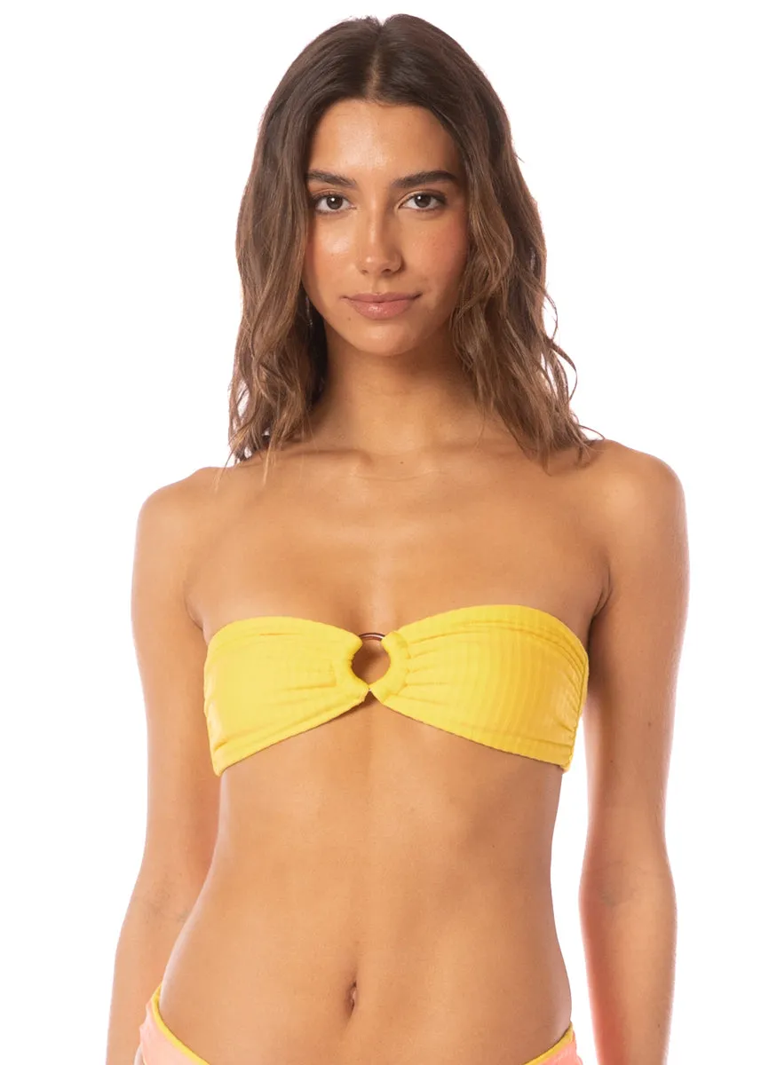 Maaji Lemon Margarita Jill Ring Bandeau Bikini Top sold by Maaji product image thumbnail 4