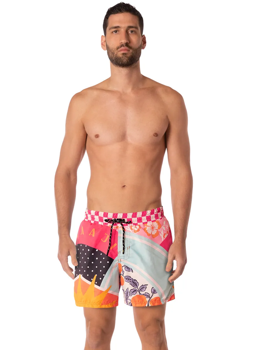 Maaji Sundance Pink Sailor Sporty Shorts sold by Maaji