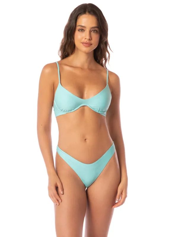 Maaji Sea Turquoise Irene Unmolded Underwire Bikini Top sold by Maaji