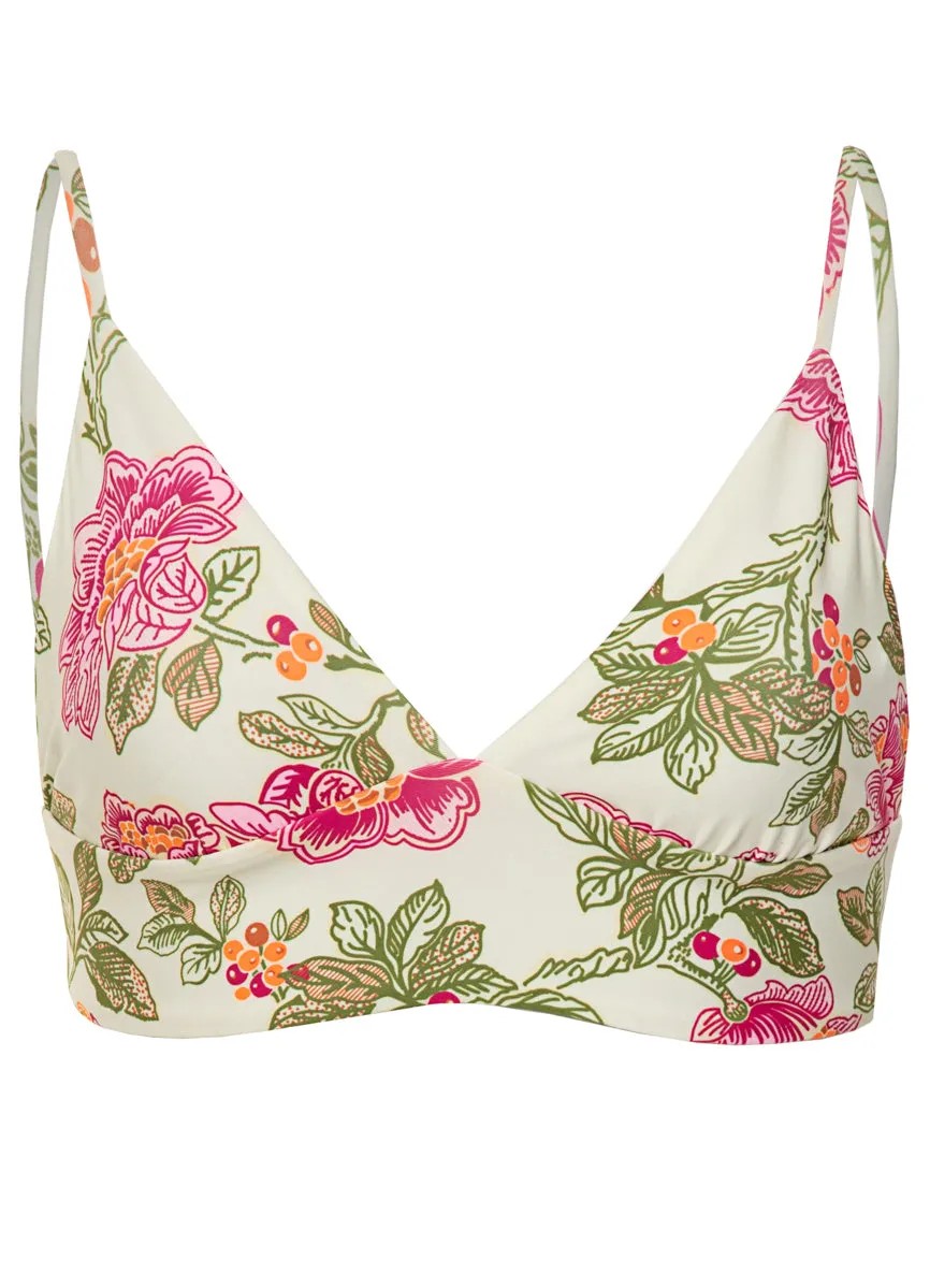 Maaji Retro Bloom Copilot Long Line Triangle Bikini Top sold by Maaji product image thumbnail 5