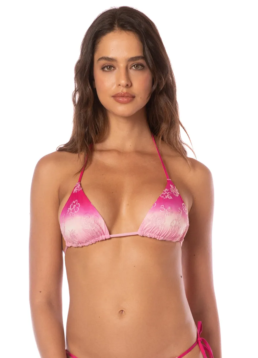Maaji Blushing Pink Balmy Sliding Triangle Bikini Top sold by Maaji product image thumbnail 3
