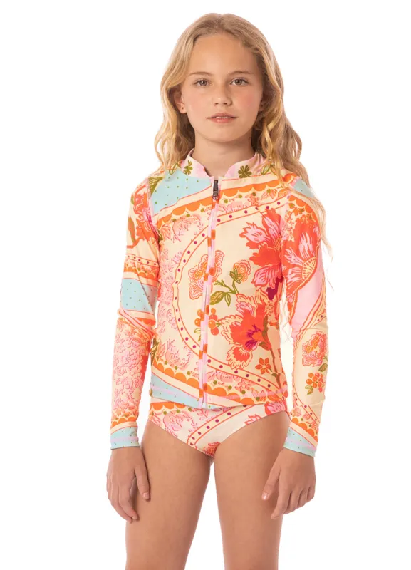 Maaji Floral Groove Cherish Girls Rashguard Set sold by Maaji