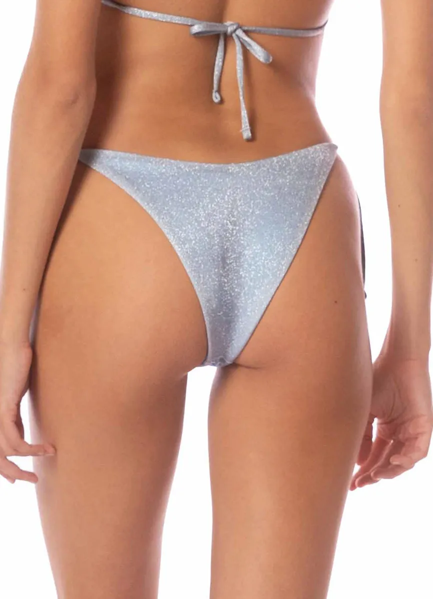 Maaji Silver Blue Splenium Regular Rise Tie Side Bikini Bottom sold by Maaji product image thumbnail 4