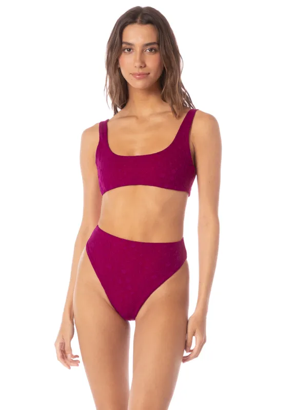 Maaji Bom Bom Pink Rebel Sporty Bralette Bikini Top sold by Maaji