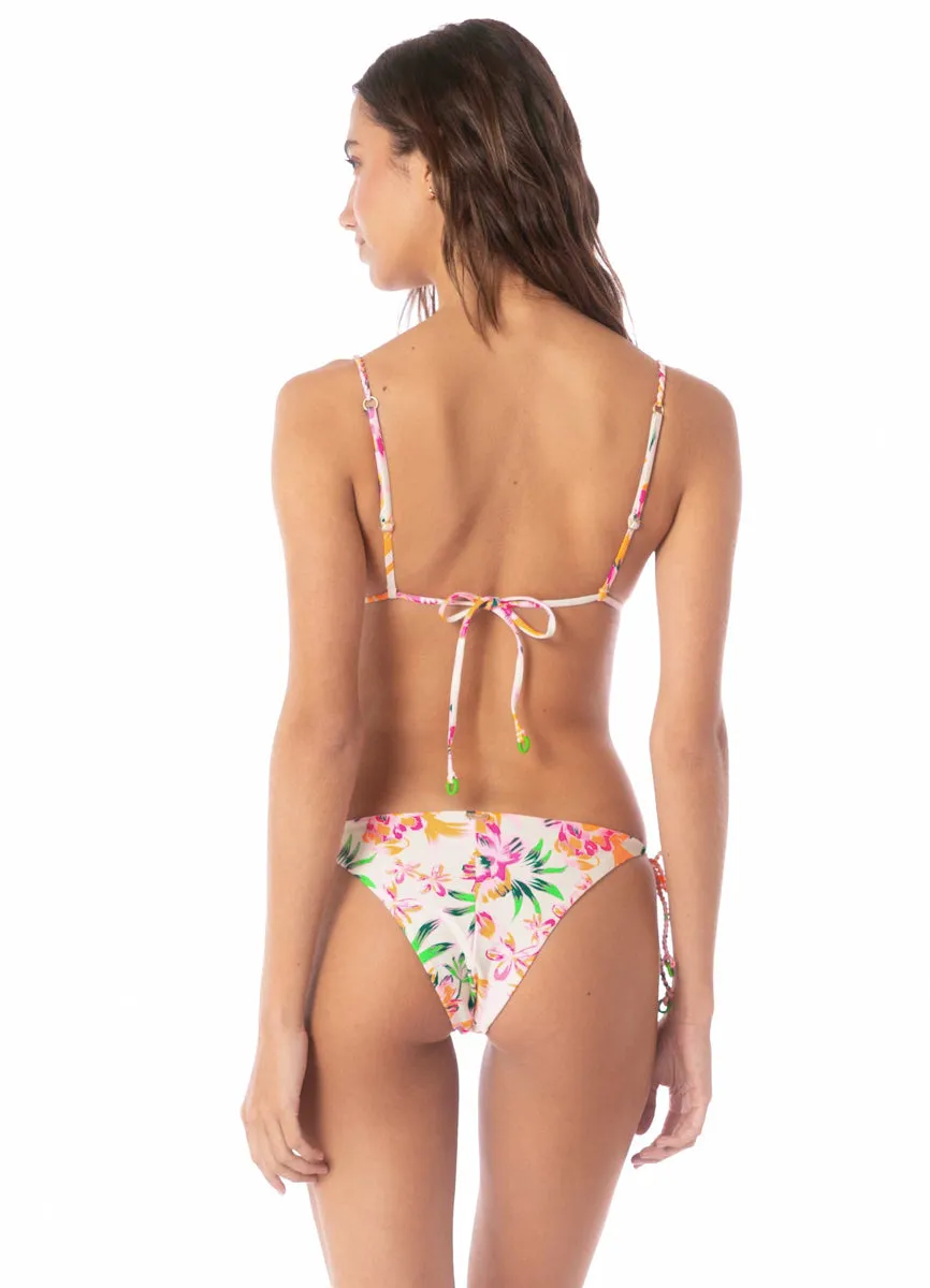 Maaji Bubbly Blossom Palm Glow Upbraid Sliding Triangle Bikini Top sold by Maaji product image thumbnail 5