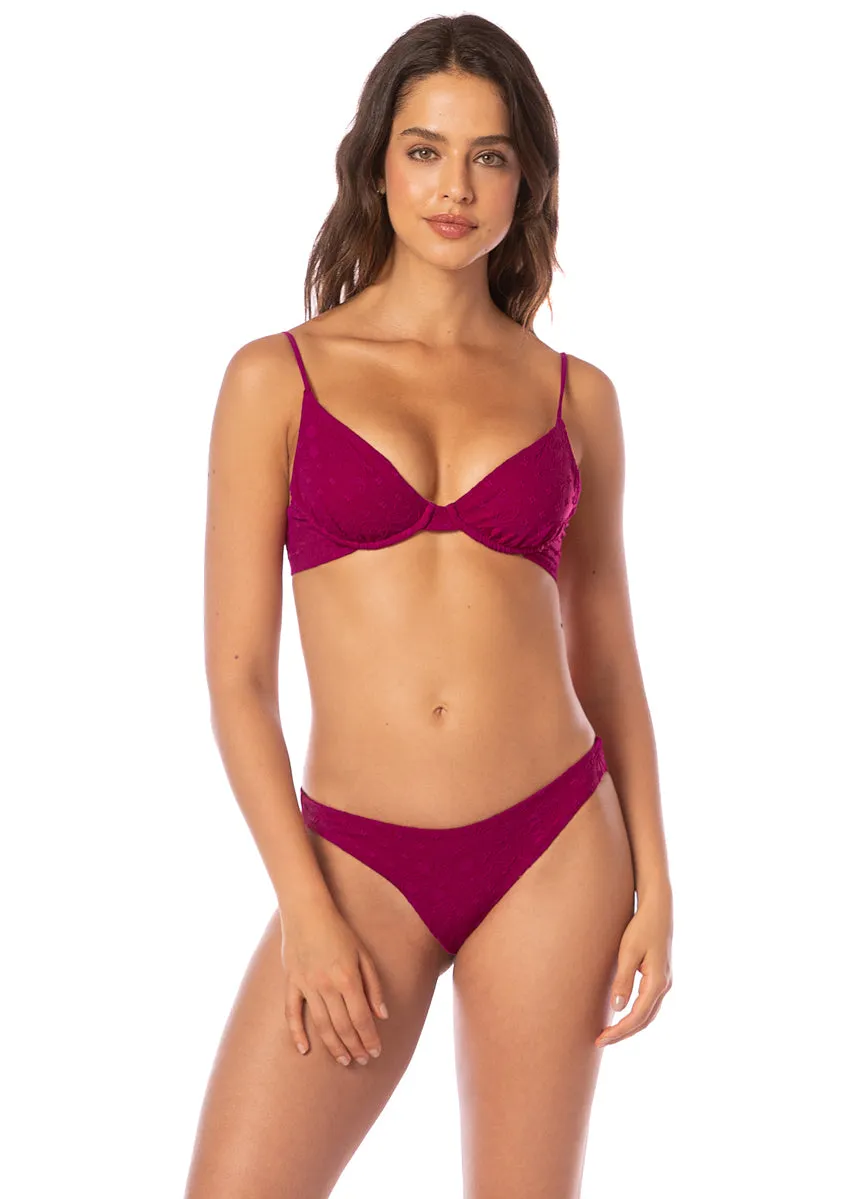 Maaji Bom Bom Pink Dainty Unmolded Underwire Bikini Top sold by Maaji