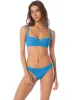 Maaji Blue Lagoon Highlight Sporty Bralette Bikini Top sold by Maaji