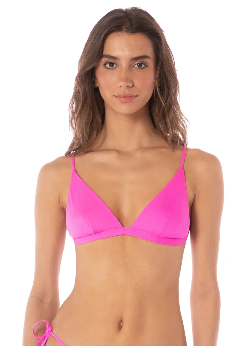 Maaji Poppy Pink Ivy Fixed Triangle Bikini Top sold by Maaji product image thumbnail 5