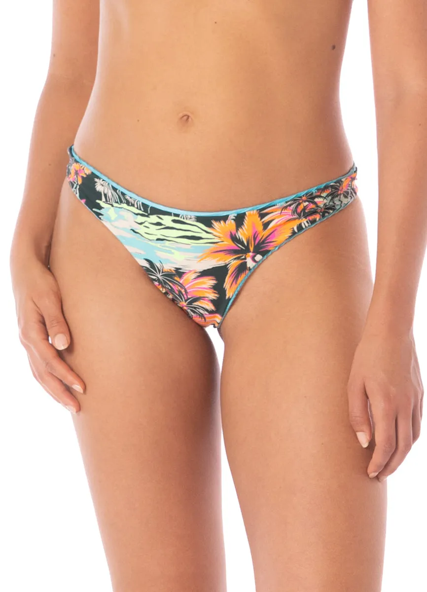 Maaji Sea Blue Iconic Regular Rise Thin Side Bikini Bottom sold by Maaji product image thumbnail 2