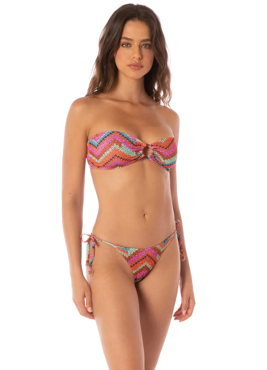Maaji Neon Rush Daelia Ring Bandeau Bikini Top sold by Maaji