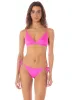 Maaji Poppy Pink Sunning Low Rise Tie Side Bikini Bottom sold by Maaji