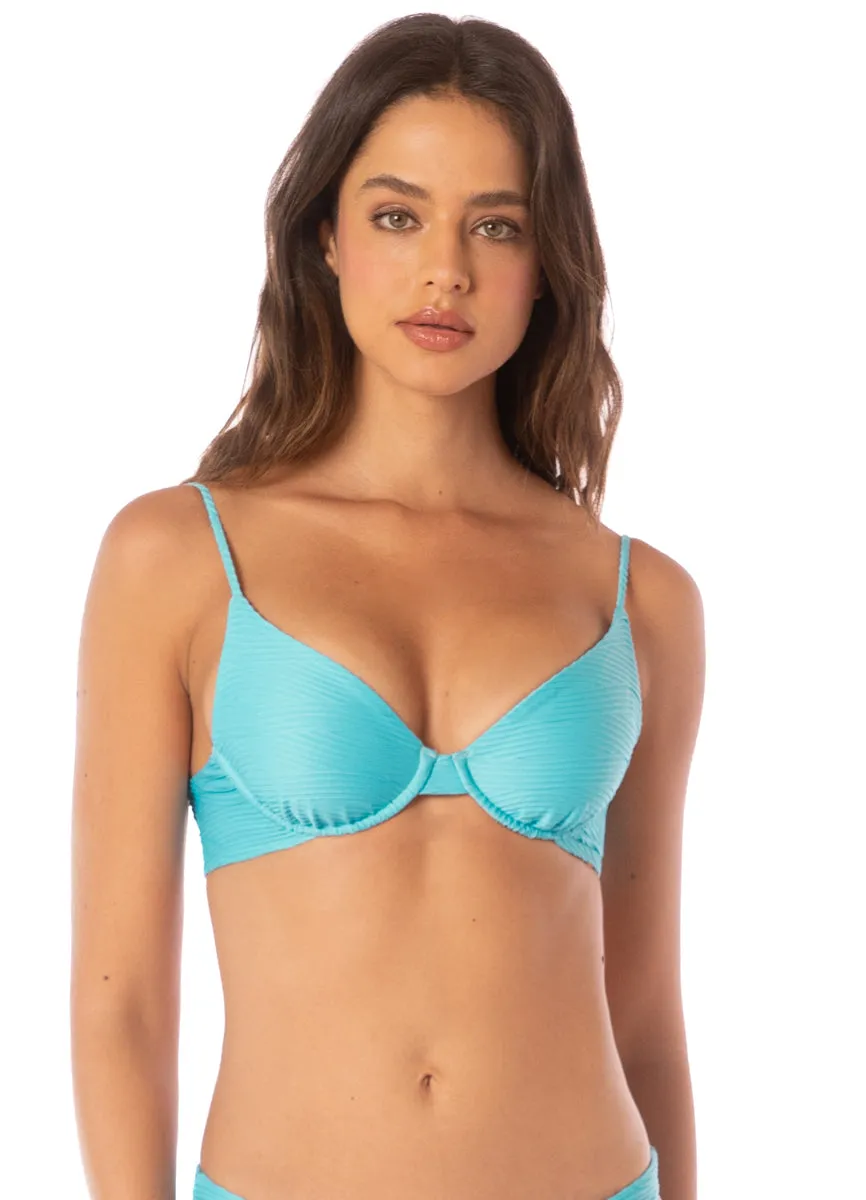 Maaji Sea Blue Dainty Unmolded Underwire Bikini Top sold by Maaji product image thumbnail 5