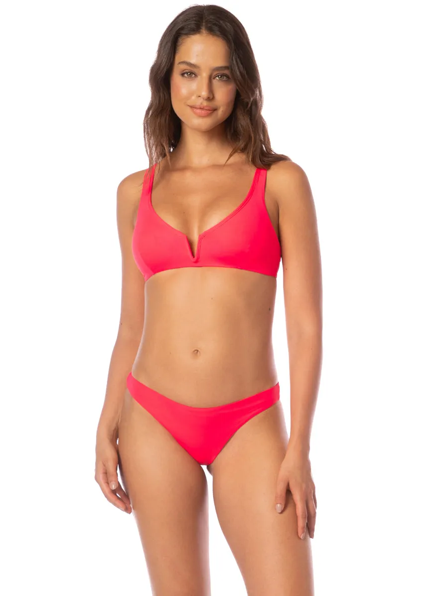 Maaji Coral Crush Victoria V Wire Bralette Bikini Top sold by Maaji