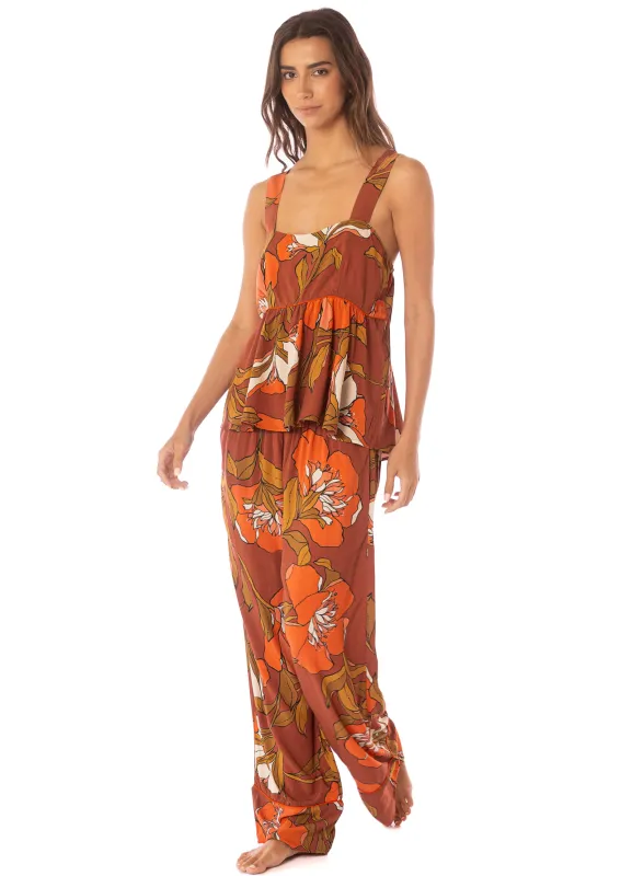 Maaji Manet Flowers Owl Sleeveless Pant Set sold by Maaji