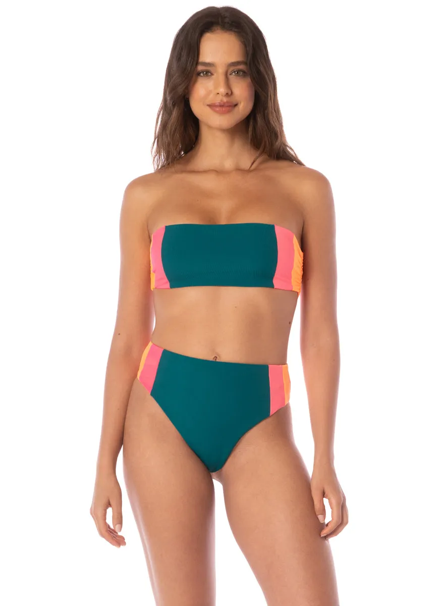 Maaji Verdant Breeze Nomad Strapless Bandeau Bikini Top sold by Maaji