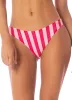 Maaji Apple Stripes Iconic Low Rise Thin Side Bikini Bottom sold by Maaji
