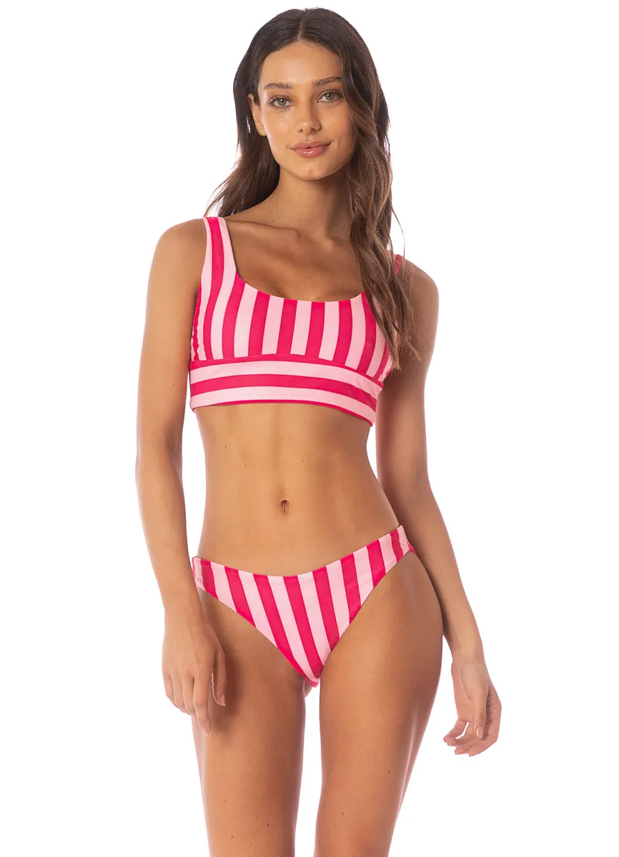 Maaji Apple Stripes Iconic Low Rise Thin Side Bikini Bottom sold by Maaji product image thumbnail 2