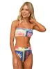 Maaji Paradise Postals Sully High Rise/High Leg Bikini Bottom sold by Maaji